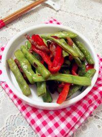 家常菜四季豆炒肉丝