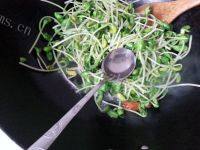 家常菜清炒黑豆苗做法图解4)