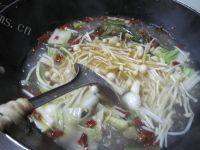 家常菜青菜粉丝汤做法图解9)