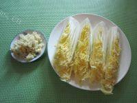 健康味美的蒜蓉粉丝蒸娃娃菜做法图解3)