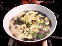 美味的豆皮紫菜汤做法图解5)