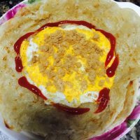 DIY鸡蛋手抓饼做法图解8)