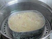 自制糯米蒸糕做法图解4)