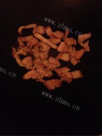 家常菜萝卜干炒肉做法图解3)