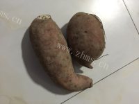 自制豆沙红薯饼做法图解1)
