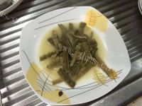 贡菜炒肉丝做法图解7)