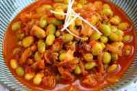 家常辣白菜炒青豆做法图解5)