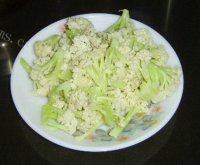 家常菜有机花菜炒肉片做法图解3)