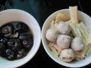 腐竹香菇汤做法图解1)