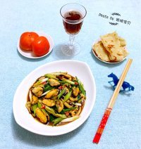 甜美的葱伴贻鲜做法图解16)