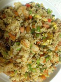 自制鲜虾炒饭