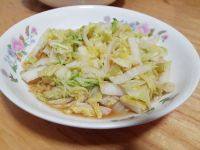 质嫩的素炒白菜