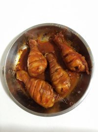 奥尔良烤鸡腿做法图解9)