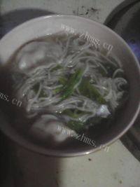 自己做的馄饨面