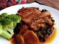 美味的梅菜扣肉做法图解18)