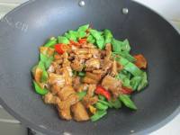 美味的扁豆炒肉做法图解9)