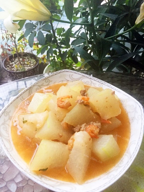 喷香的虾米炒冬瓜