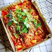 美味的香辣烤鱼