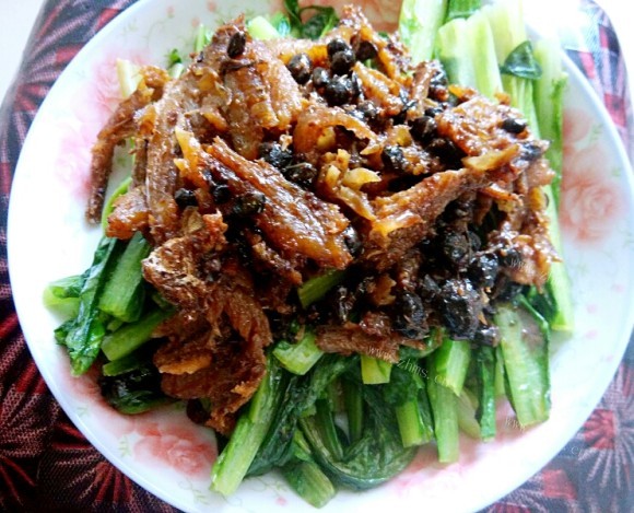 美味营养的豆豉鲮鱼油麦菜