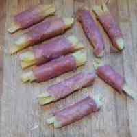家常香煎土豆里脊肉卷的做法图解九