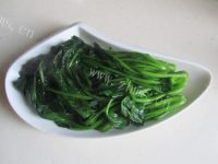 美味的蚝油猪肝菠菜做法图解3)
