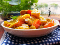 美味的咖喱鸡肉饭做法图解11)