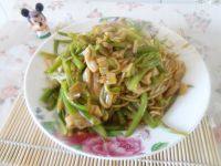 自己做的炒豆角