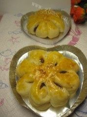 百吃不厌的菊花面包