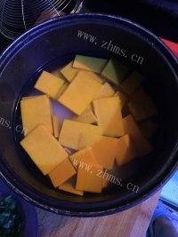 南瓜腊味饭做法图解7)