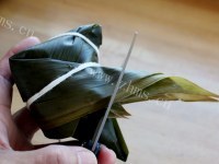 可口的绿豆沙水晶粽做法图解6)