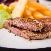 美味的香煎牛排