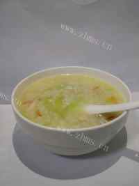 简单版鸡肉蔬菜粥做法图解6)