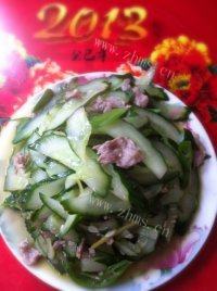简单的黄瓜炒肉