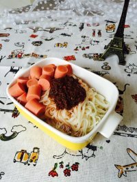 美味的牛肉酱拌面做法图解8)