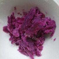 亲子美食紫薯泥紫薯汁的做法图解二