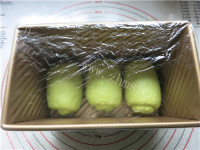 清香美味的大麦青汁北海道吐司做法图解19)