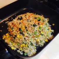 美味的杂菜炒饭做法图解10)