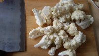 家常菜香菇炒花菜做法图解2)