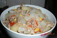 家常菜肉丝炒杂蔬