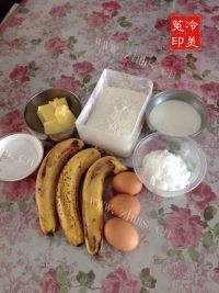 自制香蕉蛋糕做法图解1)