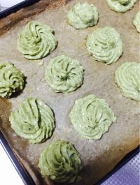 抹茶燕麦饼干做法图解5)
