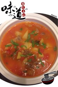 美味番茄土豆牛腩汤做法图解6)