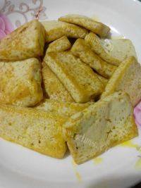 家常菜茼蒿炖豆腐做法图解5)