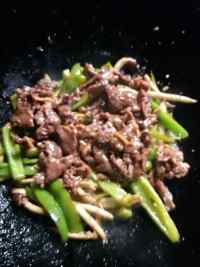 家常菜茶树菇炒牛肉