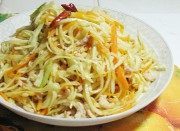 茭白肉丝做法图解1)