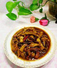 家常菜平菇炒肉丝