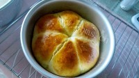 美味的花环面包做法图解7)