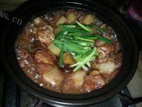 家常菜土豆焖五花肉做法图解6)