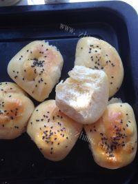 自己做的花形面包