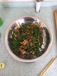 肉炒韭苔做法图解6)